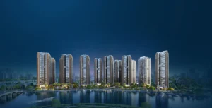 Phối cảnh tổng thể The Privé trên bán đảo ven sông